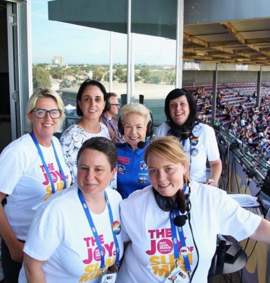 Chicks Talking Footy at the AFLW Pride Game